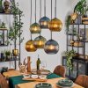 Koyoto Lampa wisząca, Kula świetlna, Lampa wisząca Niebeieski, Złoty, Zielony, 6-punktowe