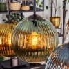 Koyoto Lampa wisząca, Kula świetlna, Lampa wisząca Niebeieski, Złoty, Zielony, 6-punktowe