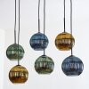 Koyoto Lampa wisząca, Kula świetlna, Lampa wisząca Niebeieski, Złoty, Zielony, 6-punktowe