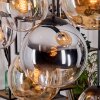 Gastor Lampa wisząca, Kula świetlna, Lampa wisząca W kolorze bursztynu, Chrom, Przezroczysty, Przydymiony, 8-punktowe