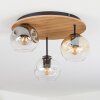 Ripoll Lampa sufitowa, Kula świetlna Ecru, Czarny, 3-punktowe