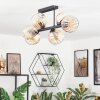 Koyoto lampa sufitowa, kula świetlna bursztynowy, przezroczysty, 6-punktowe