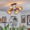 Koyoto lampa sufitowa, kula świetlna bursztynowy, przezroczysty, 6-punktowe