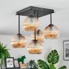 Koyoto Lampa sufitowa, Kula świetlna 37 cm W kolorze bursztynu, 5-punktowe