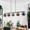 Koyoto lampa wisząca, kula świetlna, lampa wisząca niebeieski, chrom, złoty, zielony, miedziany, przydymiony, 5-punktowe