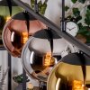 Koyoto lampa wisząca, kula świetlna, lampa wisząca niebeieski, chrom, złoty, zielony, miedziany, przydymiony, 5-punktowe