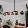 Koyoto lampa wisząca, kula świetlna, lampa wisząca niebeieski, chrom, złoty, zielony, miedziany, przydymiony, 5-punktowe
