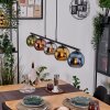 Koyoto Lampa wisząca, Kula świetlna, Lampa wisząca Niebeieski, Chrom, Złoty, Zielony, W kolorze miedzi, Przydymiony, 5-punktowe