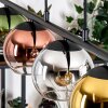 Koyoto lampa wisząca, kula świetlna, lampa wisząca niebeieski, chrom, złoty, zielony, przezroczysty, miedziany, przydymiony, 5-punktowe
