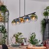 Koyoto Lampa wisząca, Kula świetlna, Lampa wisząca Niebeieski, Złoty, Zielony, Przezroczysty, 5-punktowe