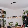 Koyoto lampa wisząca, kula świetlna, lampa wisząca bursztynowy, przezroczysty, 5-punktowe