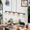 Koyoto lampa wisząca, kula świetlna, lampa wisząca bursztynowy, przezroczysty, 5-punktowe