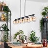 Koyoto lampa wisząca, kula świetlna, lampa wisząca bursztynowy, przezroczysty, 5-punktowe