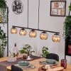 Koyoto lampa wisząca, kula świetlna, lampa wisząca bursztynowy, 5-punktowe
