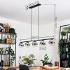 Gastor Lampa wisząca, Kula świetlna, Lampa wisząca Chrom, Przezroczysty, Przydymiony, 5-punktowe