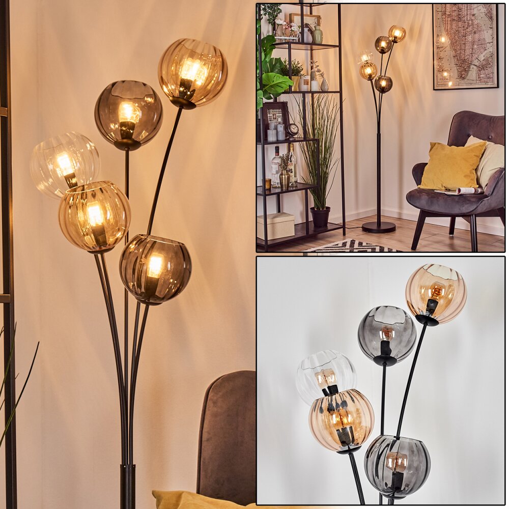 Koyoto Kula świetlna, Lampa stojąca W kolorze bursztynu, Przezroczysty, Przydymiony, 5-punktowe main product photo