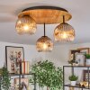 Ripoll Lampa sufitowa, Kula świetlna Ecru, Czarny, 3-punktowe