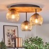 Ripoll Lampa sufitowa, Kula świetlna Ecru, Czarny, 3-punktowe