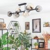 Koyoto lampa sufitowa, kula świetlna bursztynowy, przezroczysty, przydymiony, 10-punktowe