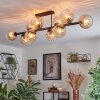 Koyoto lampa sufitowa, kula świetlna bursztynowy, przezroczysty, 10-punktowe