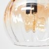 Koyoto lampa sufitowa, kula świetlna bursztynowy, przezroczysty, 10-punktowe