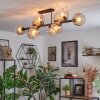 Koyoto lampa sufitowa, kula świetlna bursztynowy, przezroczysty, 10-punktowe