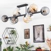 Koyoto Lampa sufitowa, Kula świetlna W kolorze bursztynu, Przezroczysty, Przydymiony, 10-punktowe