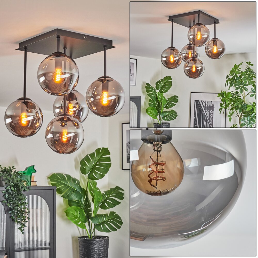 Gastor Lampa sufitowa, Kula świetlna Przydymiony, 5-punktowe main product photo