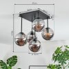 Gastor Lampa sufitowa, Kula świetlna Przydymiony, 5-punktowe
