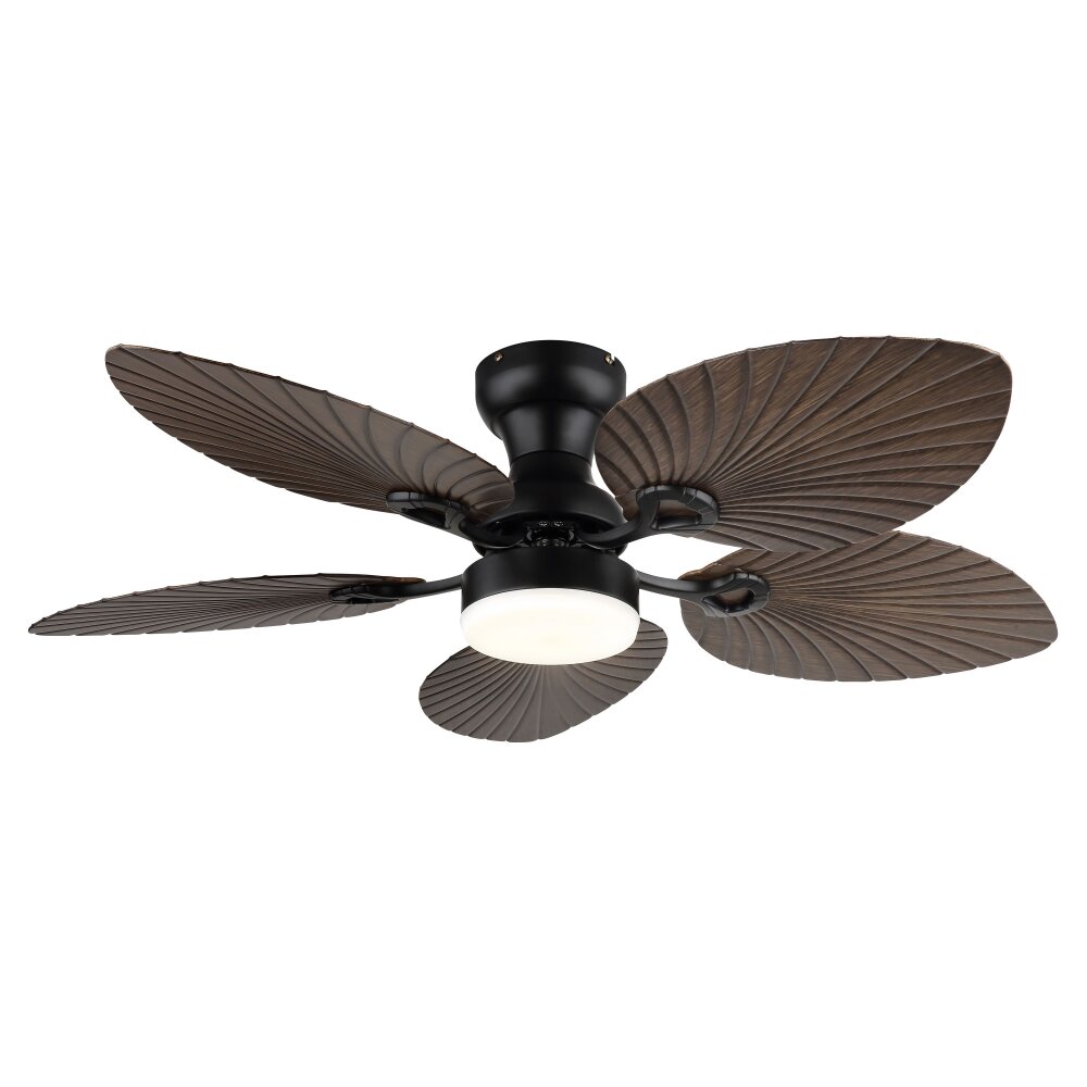 Oświetlenie Globo Elise lampa z wentylatorem LED Ecru, Czarny, 1-punktowy, Zdalne sterowanie main product photo