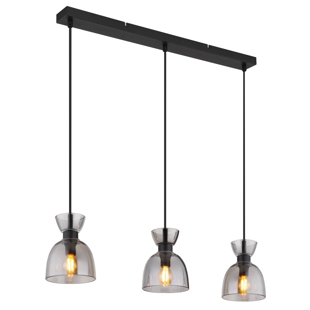 Oświetlenie Globo Massey Lampa wisząca Czarny, 3-punktowe main product photo
