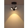 Oświetlenie Globo Donovan Lampa sufitowa LED Chrom, Czarny, 1-punktowy
