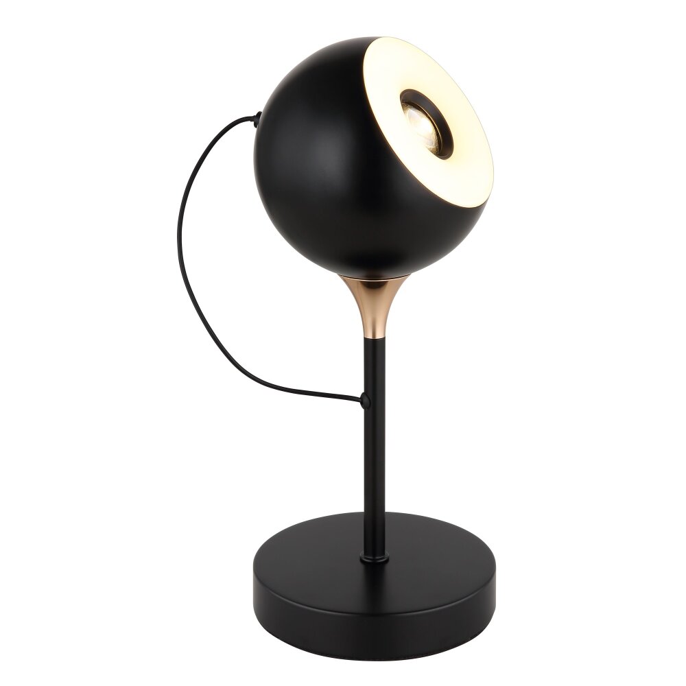 Oświetlenie Globo Donovan Lampa stołowa LED Chrom, Czarny, 1-punktowy main product photo