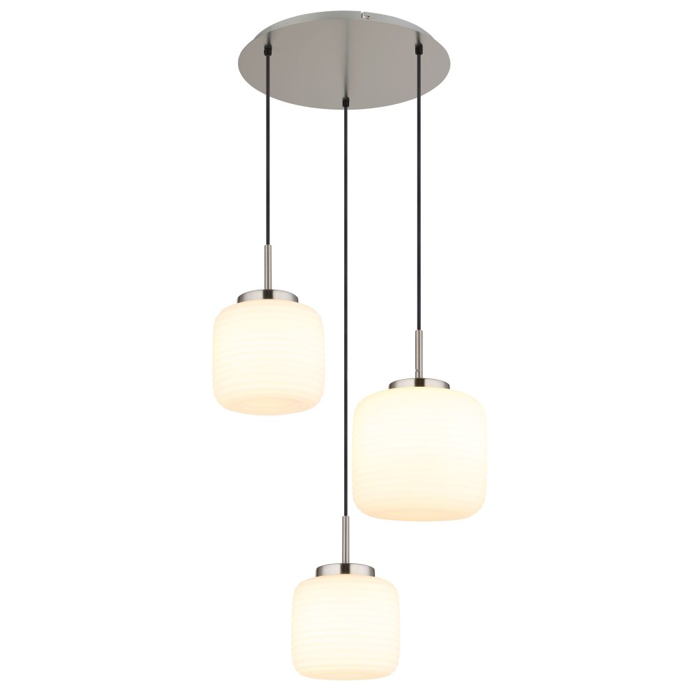 Oświetlenie Globo Kladora Lampa wisząca Nikiel matowy, 3-punktowe main product photo