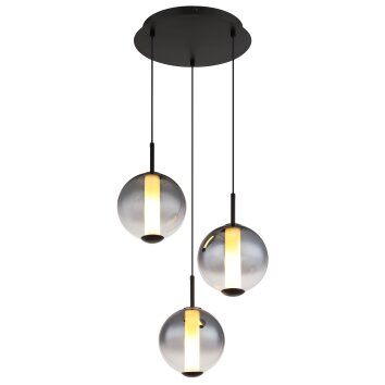 Oświetlenie Globo Lacy Lampa wisząca LED Czarny, 1-punktowy