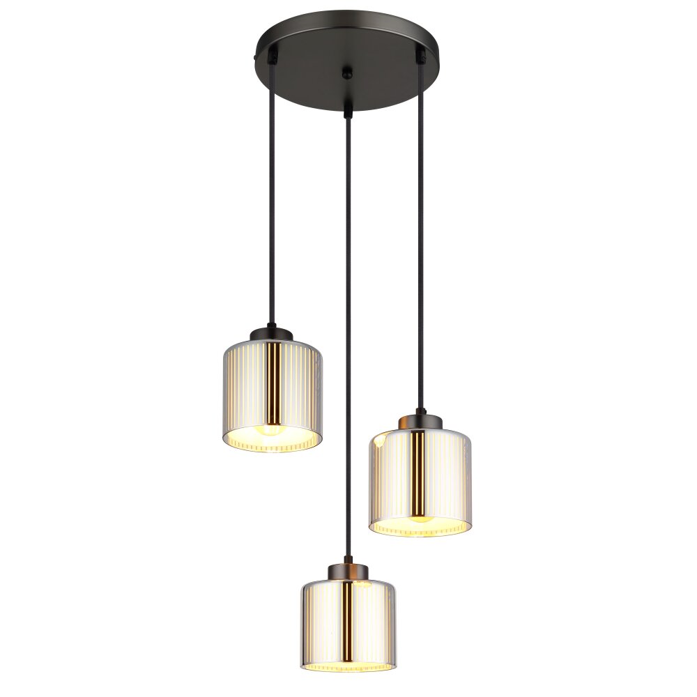 Oświetlenie Globo Felicia Lampa wisząca Czarny, 3-punktowe main product photo