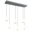 Oświetlenie Globo Simmons Lampa wisząca LED Szary, 1-punktowy