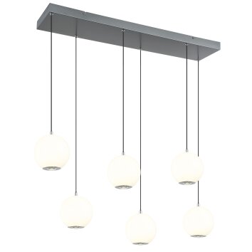 Oświetlenie Globo Simmons Lampa wisząca LED Szary, 1-punktowy