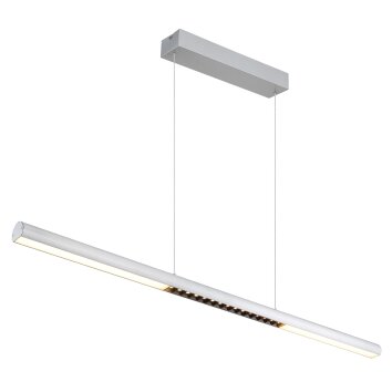 Oświetlenie Globo Cody Lampa wisząca LED Szczotkowany aluminium, Biały, 1-punktowy