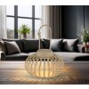 Oświetlenie Globo Allegra lampa stołowa LED piaskowy, 1-punktowy