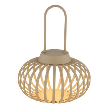 Oświetlenie Globo Allegra lampa stołowa LED piaskowy, 1-punktowy