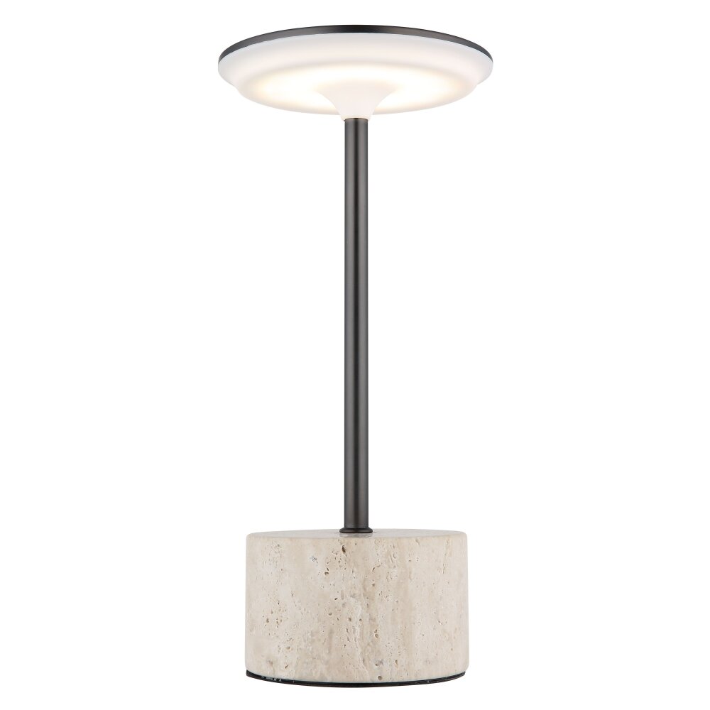 Oświetlenie Globo Laurena Lampa stołowa LED Chrom, Szary, Czarny, 1-punktowy main product photo
