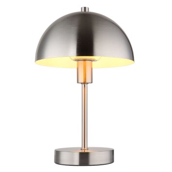 Lampa w kształcie grzyba  Oświetlenie Globo Atoma Lampa stołowa Nikiel matowy, 1-punktowy