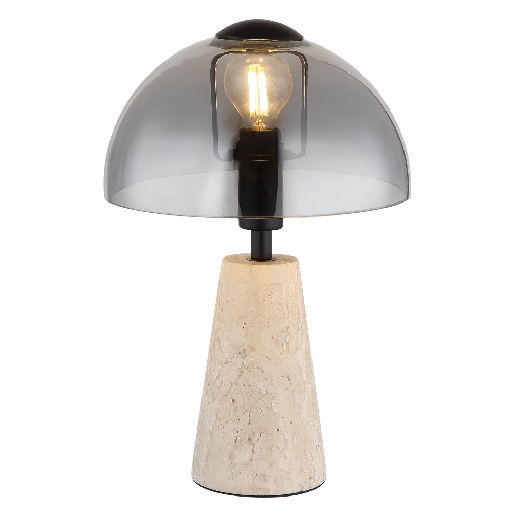 Lampa w kształcie grzyba Oświetlenie Globo Lars Lampa stołowa Szary, 1-punktowy main product photo