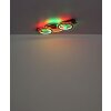 Oświetlenie Globo Jayden Lampa sufitowa LED Szary, Czarny, 1-punktowy, Zdalne sterowanie, Zmieniacz kolorów