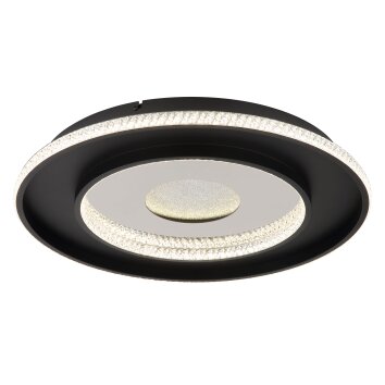Oświetlenie Globo Marsh Lampa sufitowa LED Czarny, 1-punktowy, Zdalne sterowanie