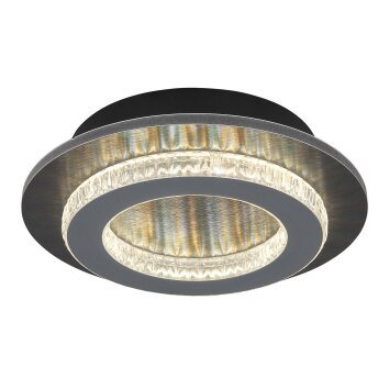 Oświetlenie Globo Jayden Lampa sufitowa LED Antracytowy, Czarny, 1-punktowy