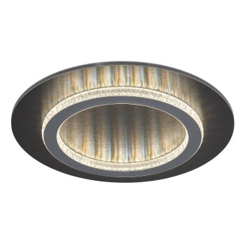 Oświetlenie Globo Jayden Lampa sufitowa LED Antracytowy, Czarny, 1-punktowy