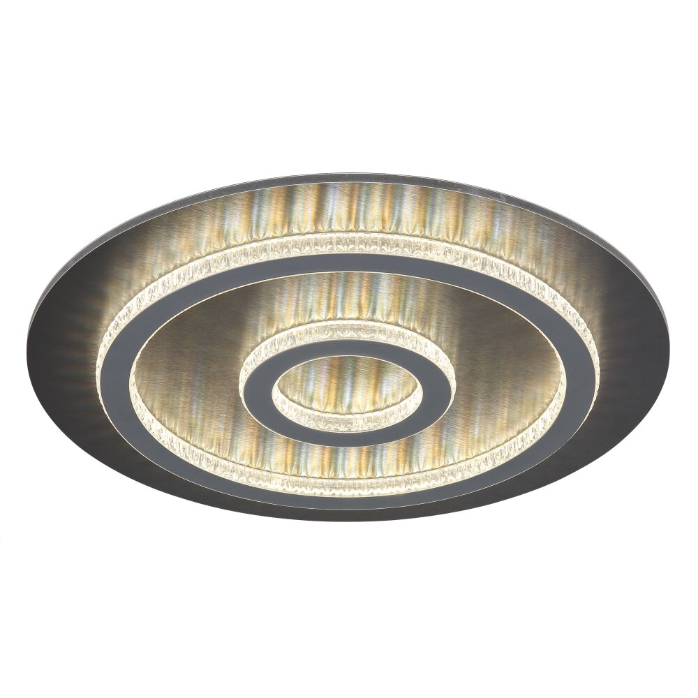 Oświetlenie Globo Jayden Lampa sufitowa LED Antracytowy, Czarny, 1-punktowy, Zdalne sterowanie main product photo