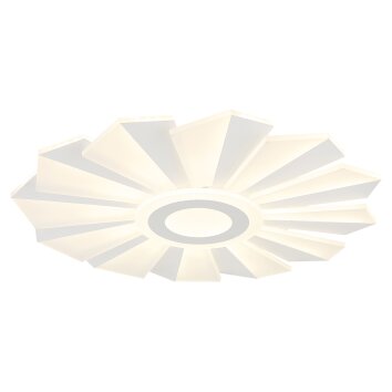 Oświetlenie Globo Alwina Lampa sufitowa LED Biały, 1-punktowy, Zdalne sterowanie
